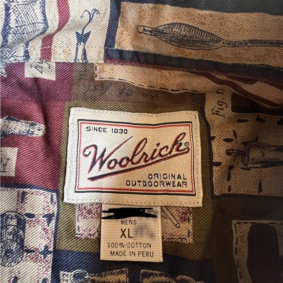 Woolrich Button Down Fly Fishing Plaid Shirt XL - Picture 2 of 5